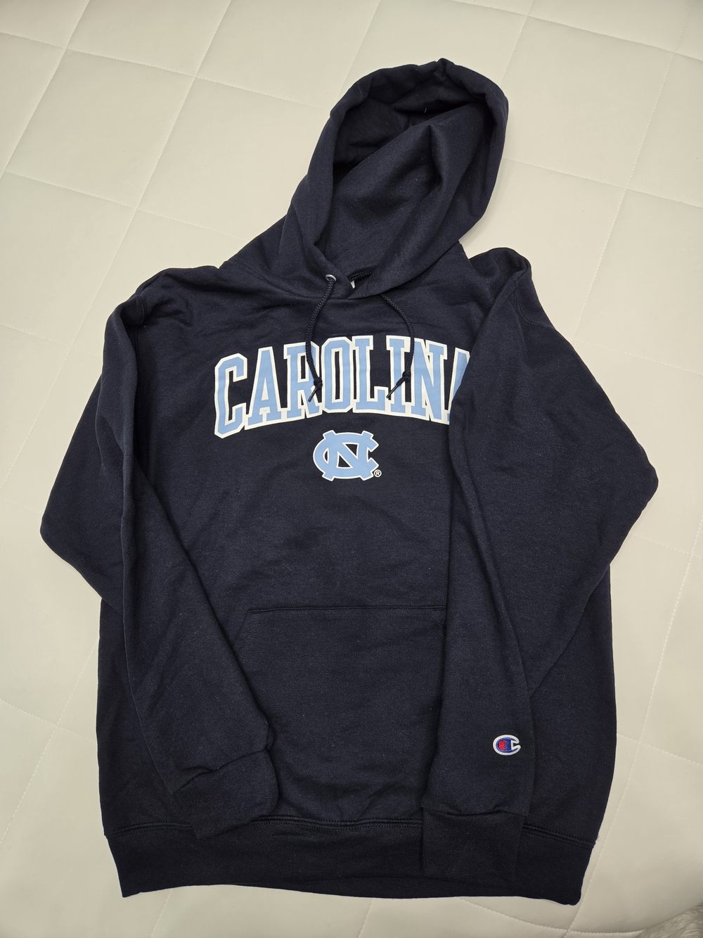 Champion Navy Carolina Hoodie with UNC Logo